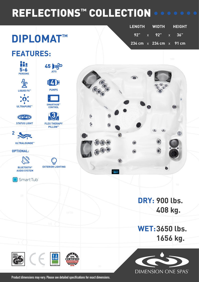 Load image into Gallery viewer, Dimension One Hot Tub - Diplomat