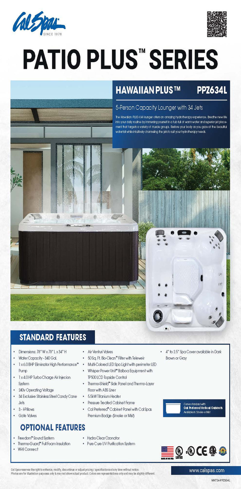Load image into Gallery viewer, Hawaiian Plus PPZ-634L Hot Tub