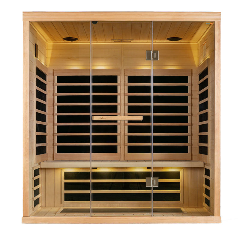 Load image into Gallery viewer, S-830 Series 3-Person Low EMR/Low EF Infrared Sauna