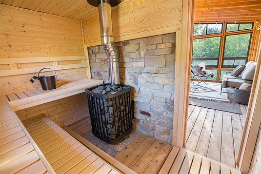 Finnleo outdoor sauna difference