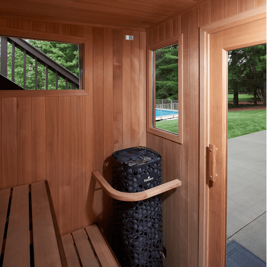 Euro 710 Outdoor Sauna w/changeroom