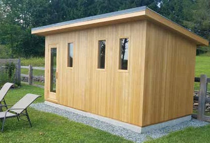 Load image into Gallery viewer, Euro 710 Outdoor Sauna w/changeroom
