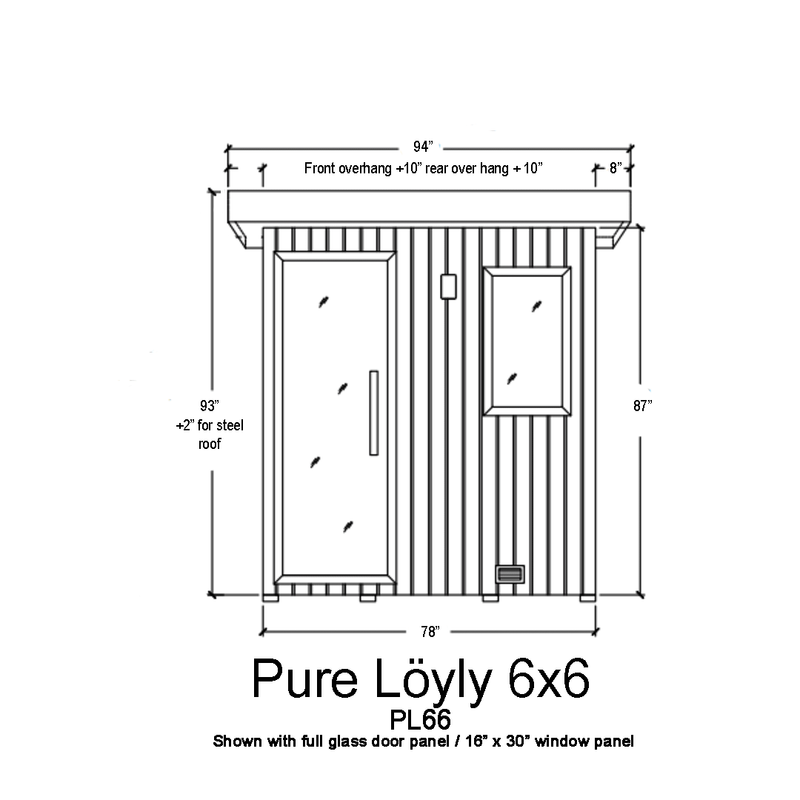 Load image into Gallery viewer, Pure Löyly 6x6 Outdoor Sauna
