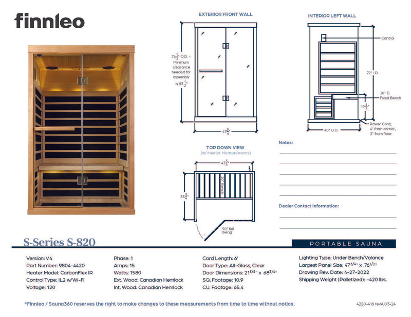 Load image into Gallery viewer, S-820 Series 2-Person Low EMR/Low EF Infrared Sauna
