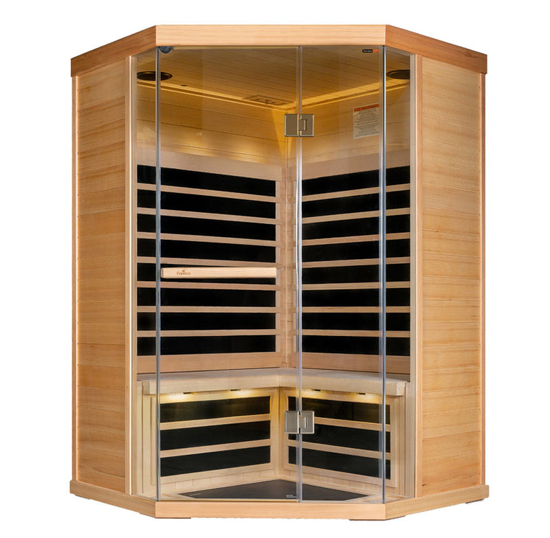 Load image into Gallery viewer, S-870 Series 3-Person Low EMR/Low EF Infrared Sauna
